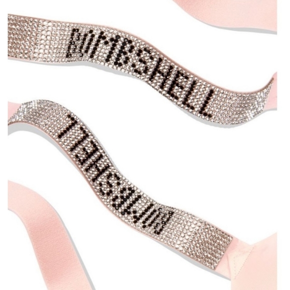 NWOT Very Sexy Bombshell Add-2-Cups Shine Push-Up Bra 34C Pink - Picture 3 of 6